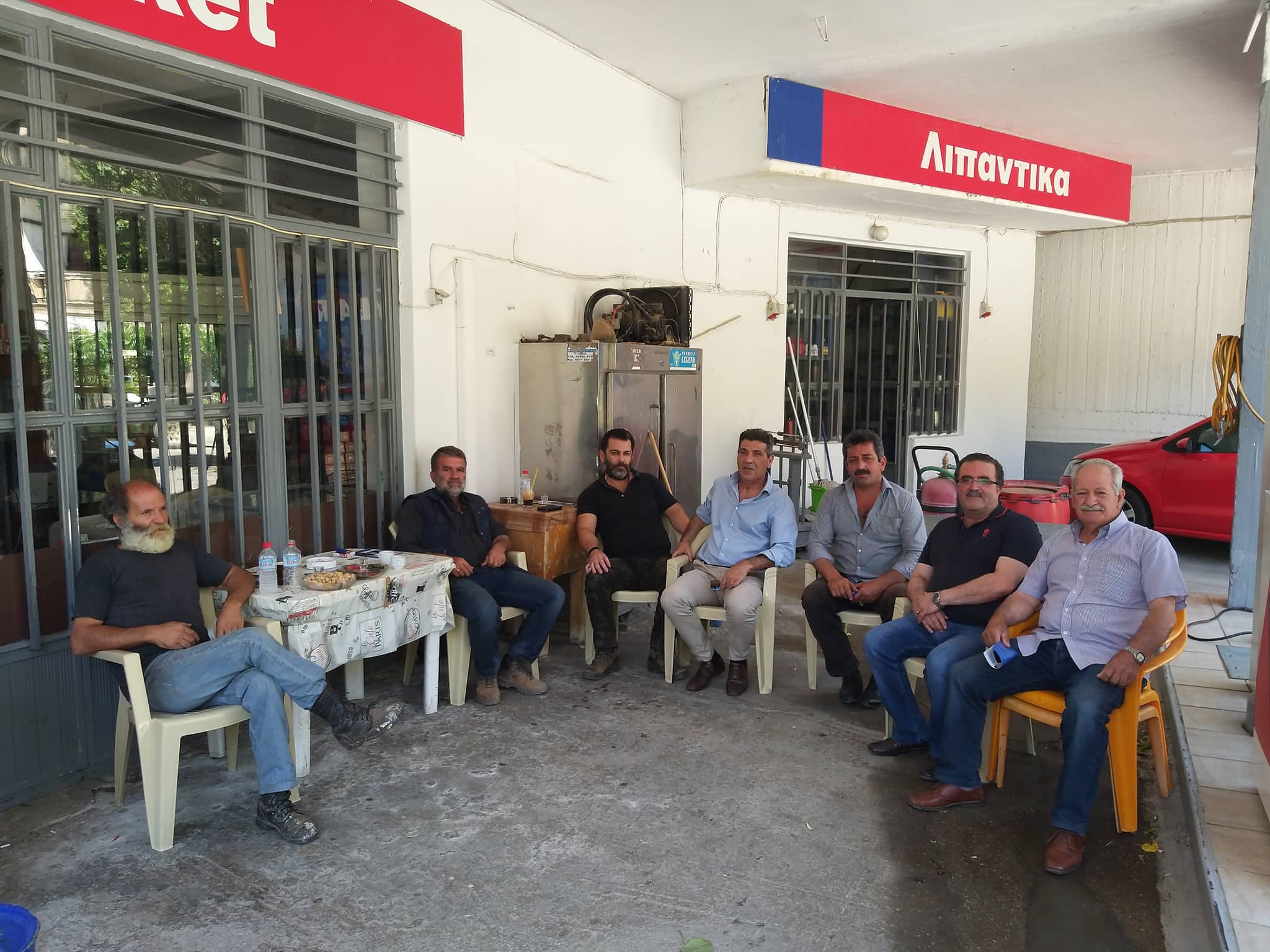 Επίσκεψη του υποψήφιου Βουλευτή Ρεθύμνου, Νίκου Μαλλιαρού, στο χωριό Λοχριά του Δήμου Αμαρίου
