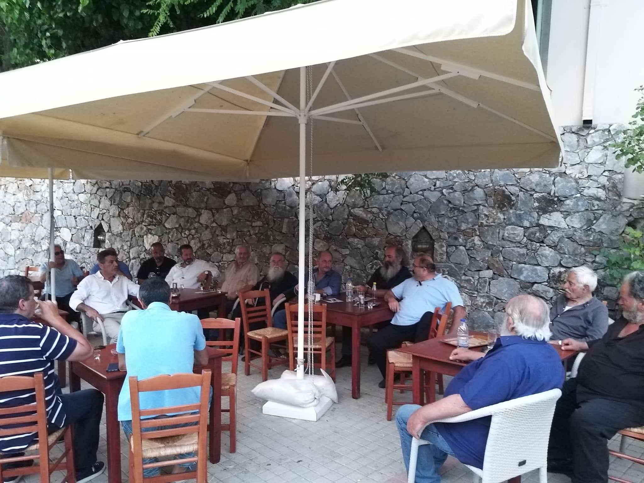 Επίσκεψη του υποψήφιου Βουλευτή Ρεθύμνου, Νίκου Μαλλιαρού, στο χωριό Μυριοκέφαλα του Δήμου Ρεθύμνης