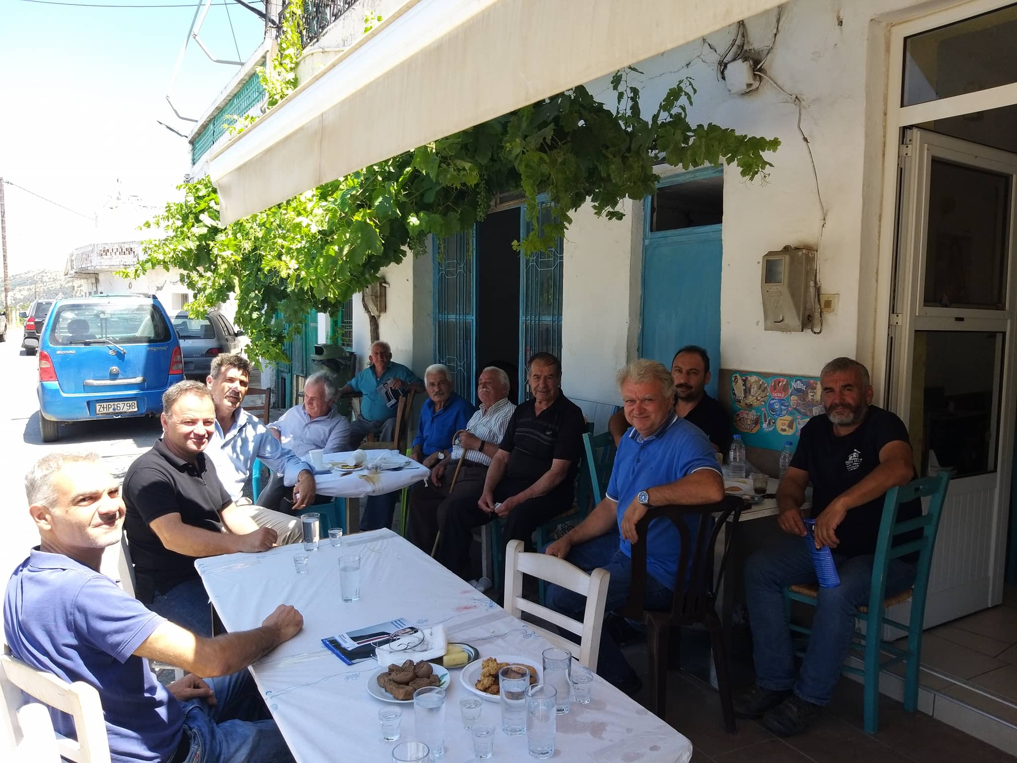 Επίσκεψη του υποψήφιου Βουλευτή Ρεθύμνου, Νίκου Μαλλιαρού, στο χωριό Νίθαυρη του Δήμου Αμαρίου