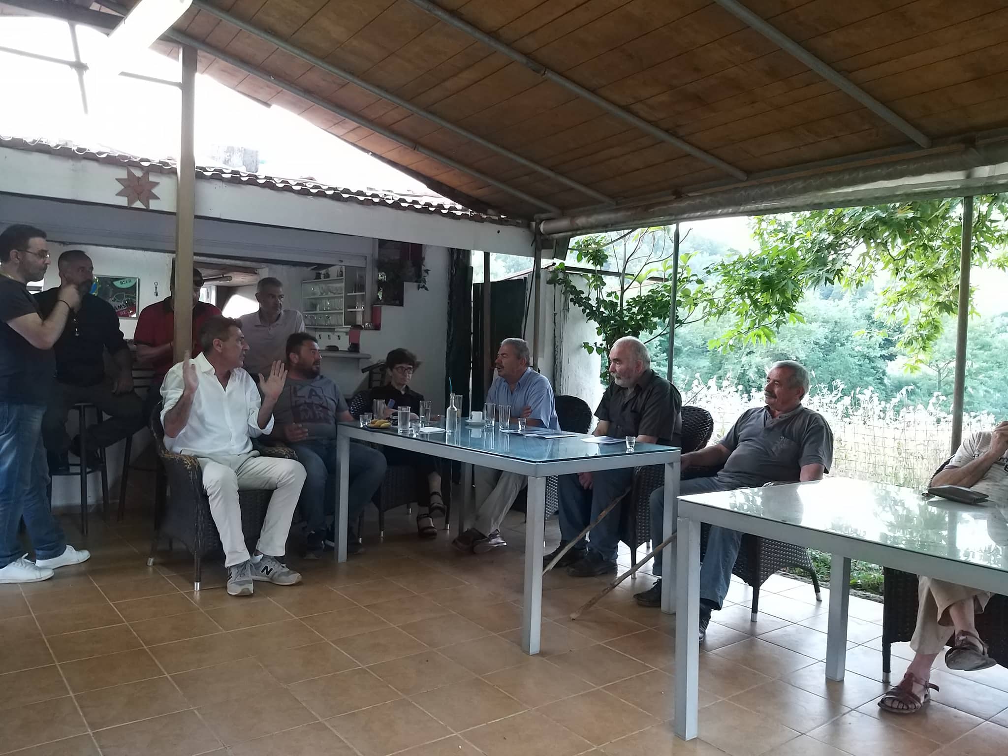 Επίσκεψη του υποψήφιου Βουλευτή Ρεθύμνου, Νίκου Μαλλιαρού, στο Αγκουσελιανά του Δήμου Αγίου Βασιλείου