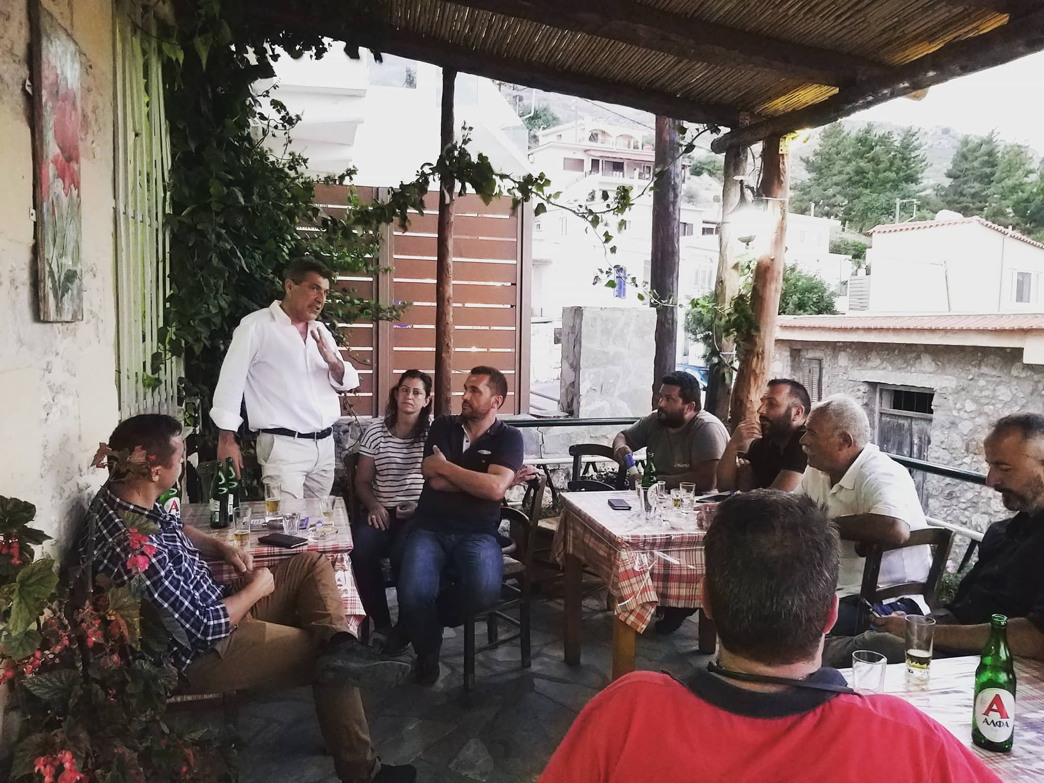 Επίσκεψη του υποψήφιου Βουλευτή Ρεθύμνου, Νίκου Μαλλιαρού, στο Σελλιά του Δήμου Αγίου Βασιλείου