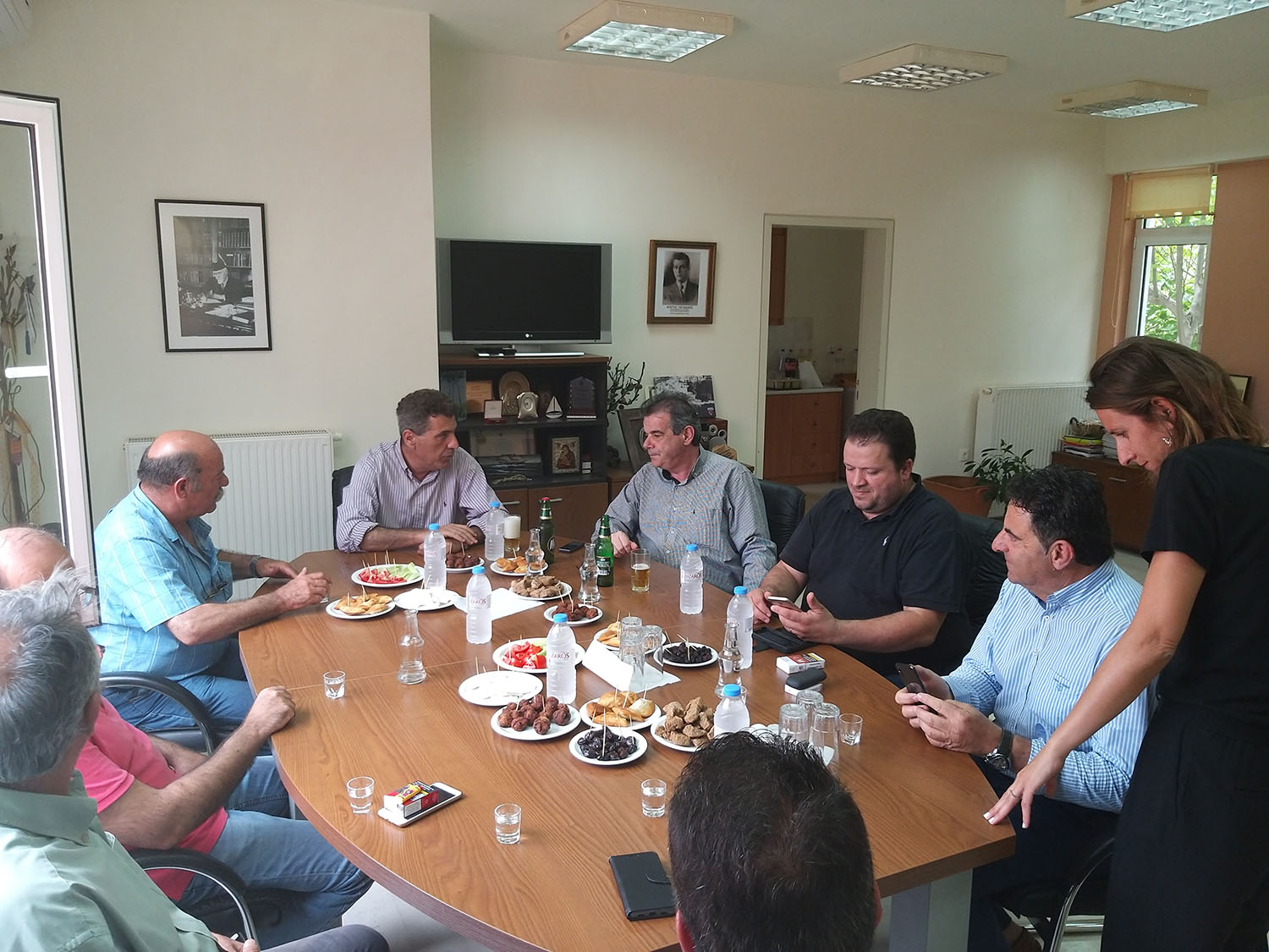 Επίσκεψη του υποψήφιου Βουλευτή Ρεθύμνου, Νίκου Μαλλιαρού, στο Δήμαρχο Αγίου Βασιλείου