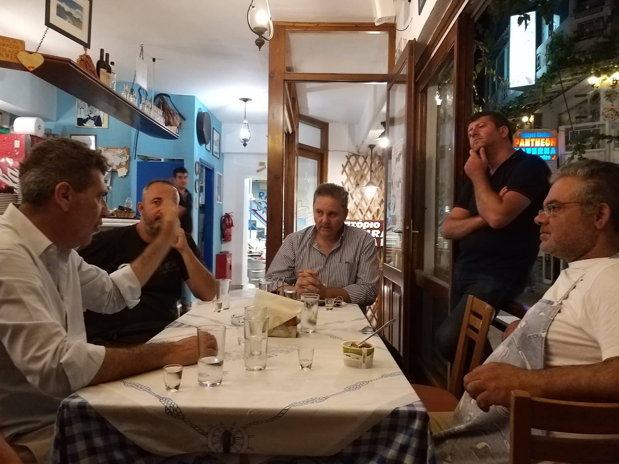 Επίσκεψη του υποψήφιου Βουλευτή Ρεθύμνου, Νίκου Μαλλιαρού, στην Αγία Γαλήνη του Δήμου Αγίου Βασιλείου