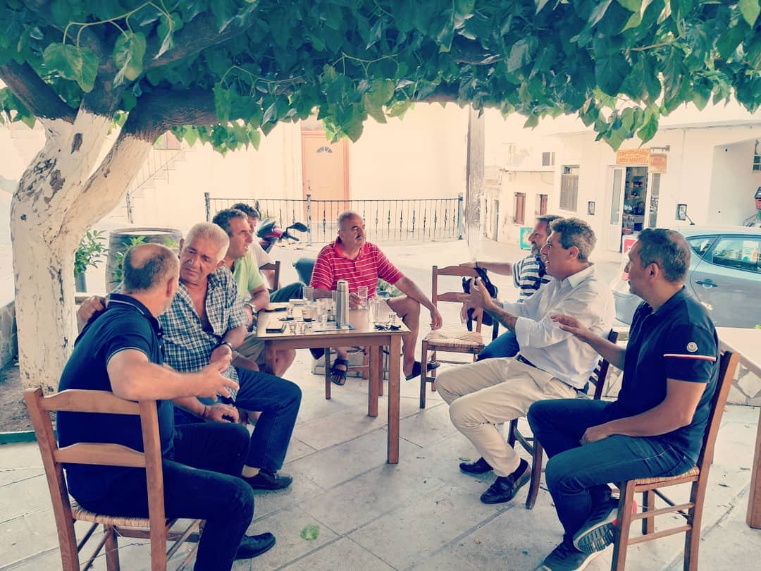 Επίσκεψη του υποψήφιου Βουλευτή Ρεθύμνου, Νίκου Μαλλιαρού, στο Ακούμια του Δήμου Αγίου Βασιλείου
