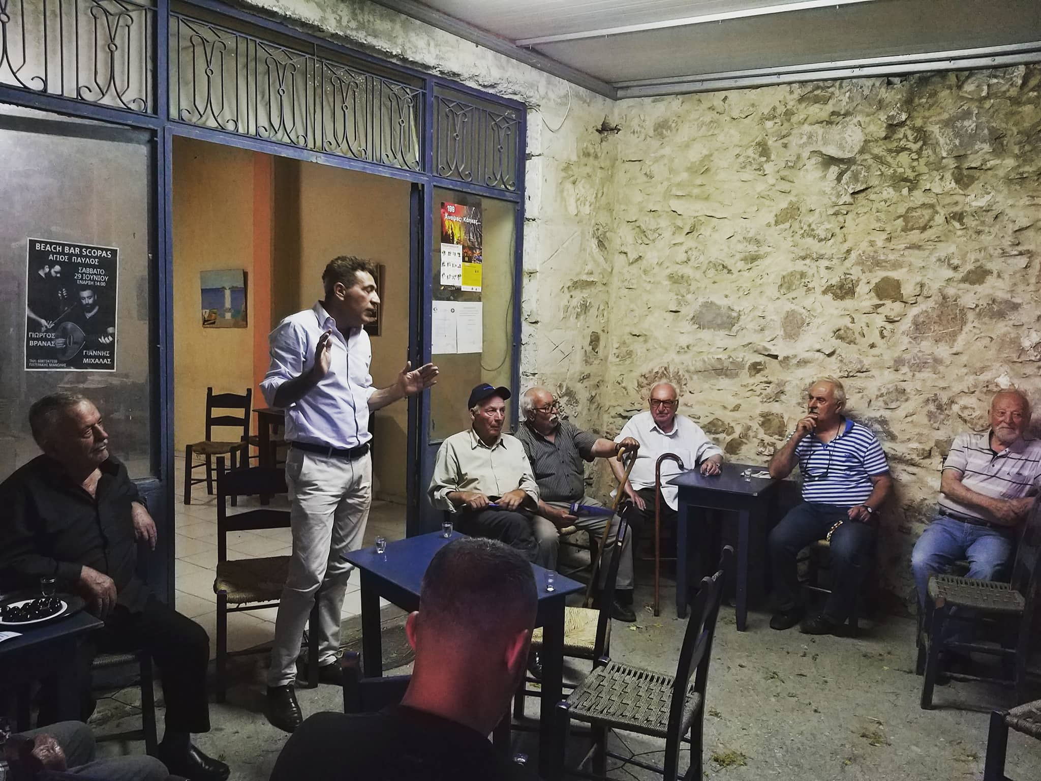 Επίσκεψη του υποψήφιου Βουλευτή Ρεθύμνου, Νίκου Μαλλιαρού, στο Σακτούρια του Δήμου Αγίου Βασιλείου