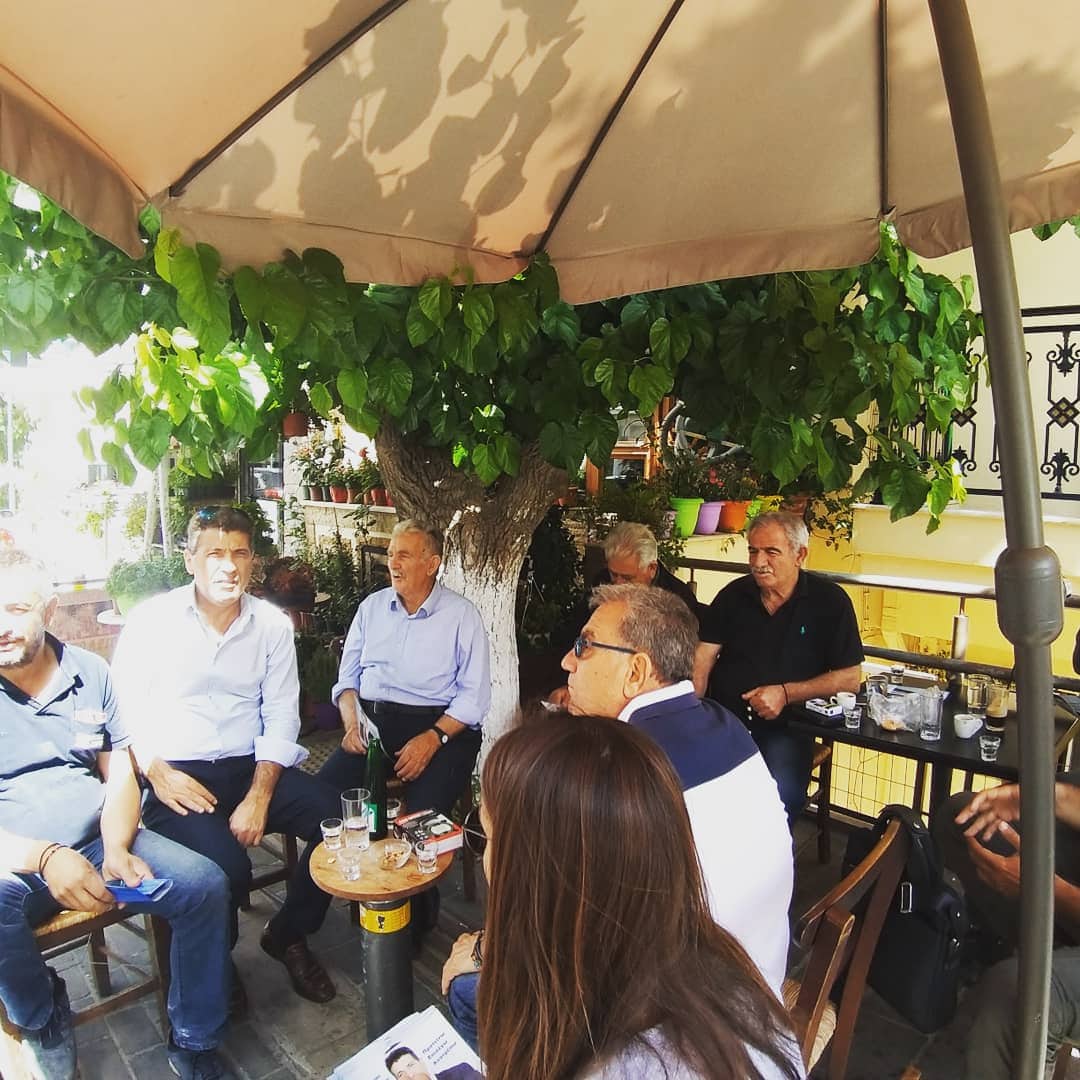 Επίσκεψη του υποψήφιου Βουλευτή Ρεθύμνου, Νίκου Μαλλιαρού, στο χωριό Ανώγεια του Δήμου Ανωγείων