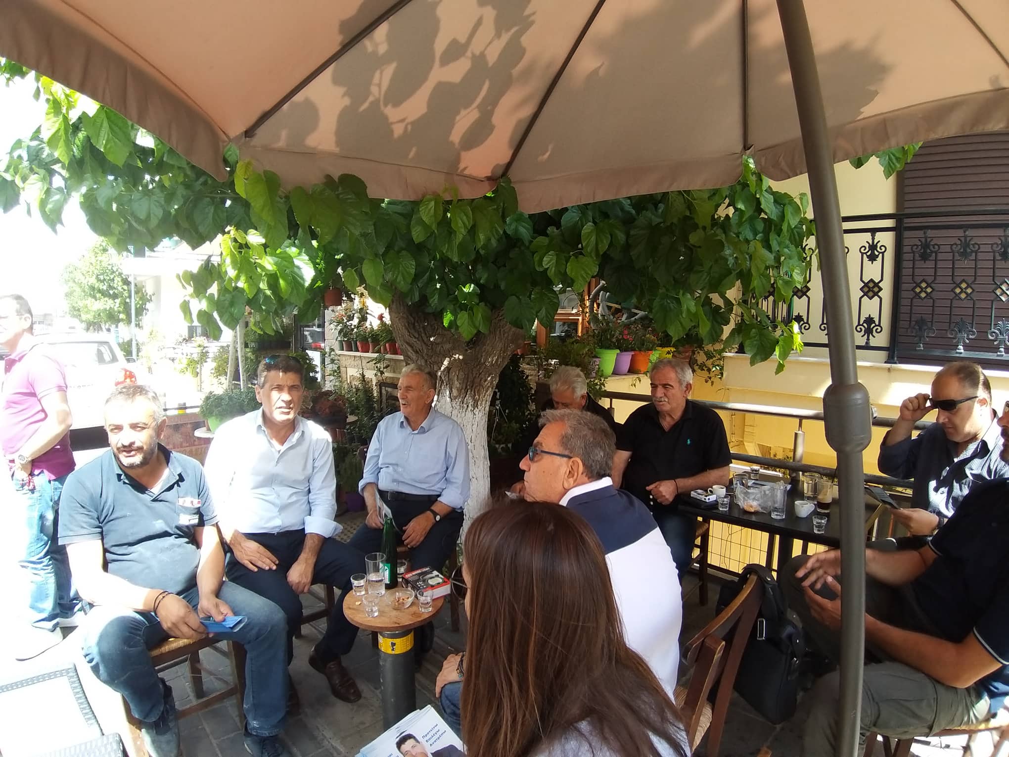 Επίσκεψη του υποψήφιου Βουλευτή Ρεθύμνου, Νίκου Μαλλιαρού, στο χωριό Ανώγεια του Δήμου Ανωγείων