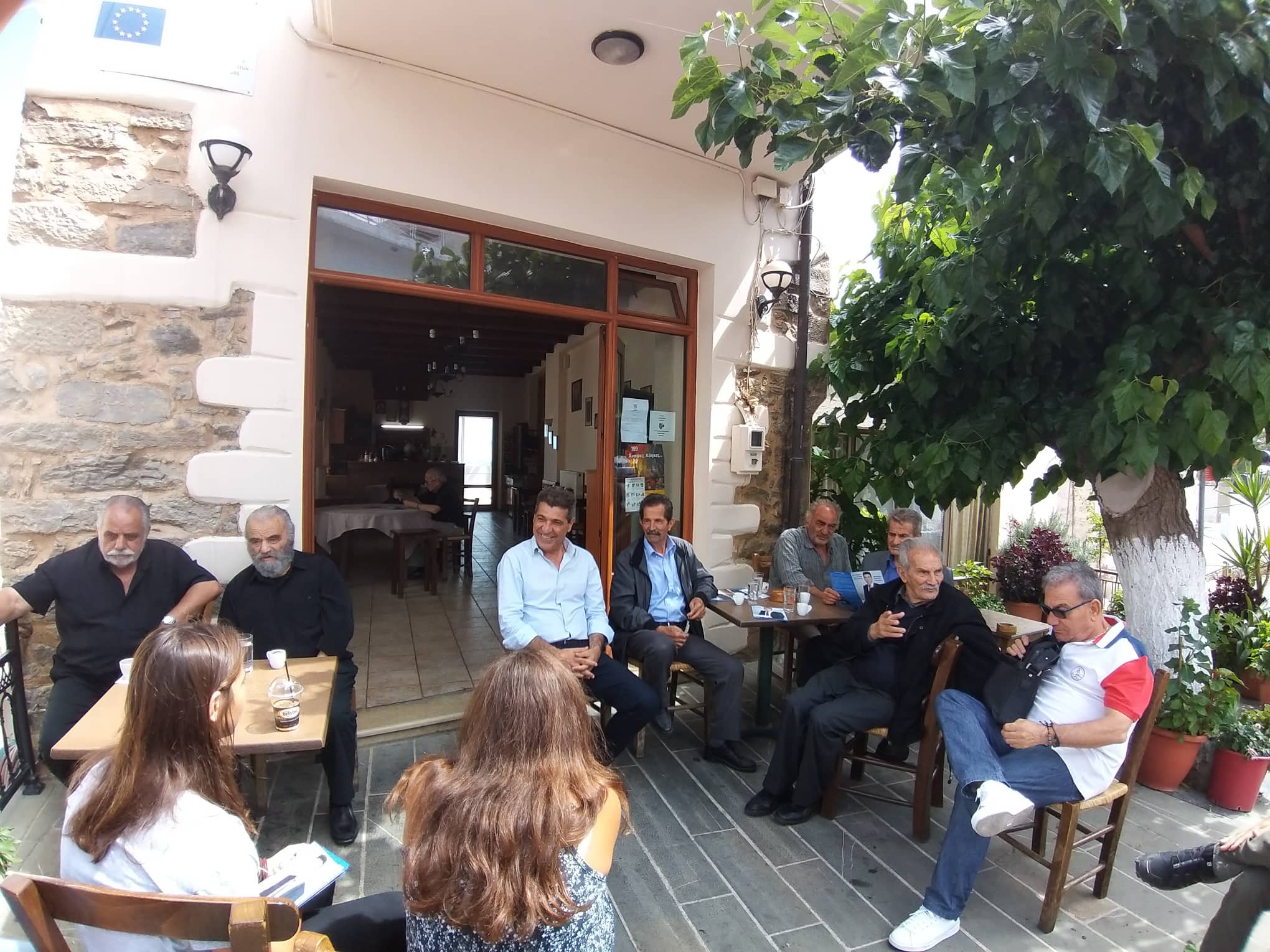 Επίσκεψη του υποψήφιου Βουλευτή Ρεθύμνου, Νίκου Μαλλιαρού, στο χωριό Ανώγεια του Δήμου Ανωγείων