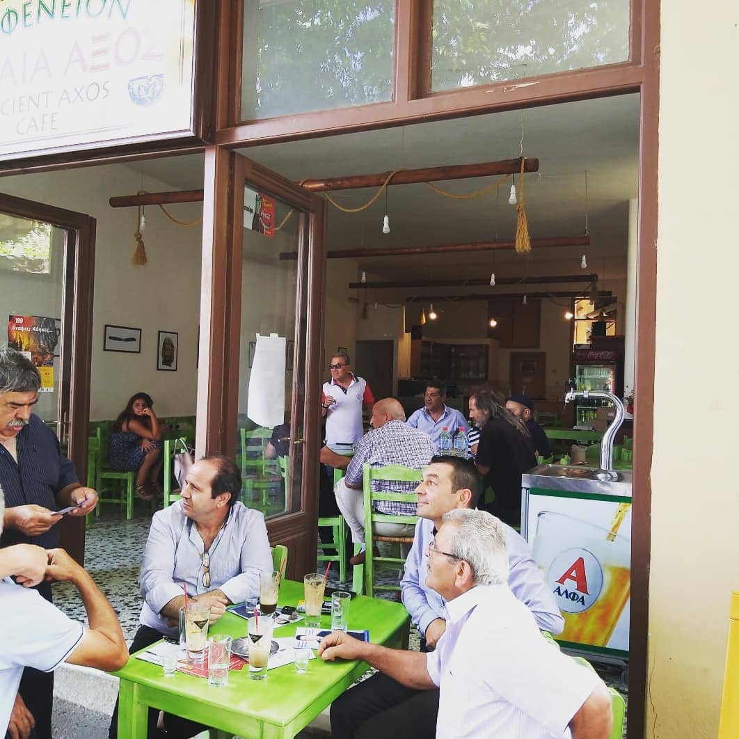 Επίσκεψη του υποψήφιου Βουλευτή Ρεθύμνου, Νίκου Μαλλιαρού, στο χωριό Αξός του Δήμου Μυλοποτάμου